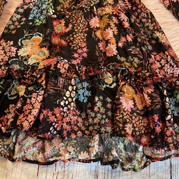 NWT Ted Baker Hendria Floral Mini Dress with Ruffle Details sz 0 - Picture 12 of 16